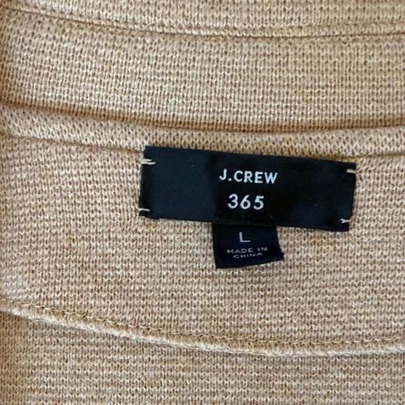 J Crew L Women's Sophie Open Front Sweater Blazer in Camel - Picture 3 of 5